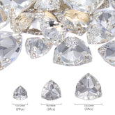 Mixed Sizes Crystal Trilliant Shape High Quality Glass Sew-on Rhinestones